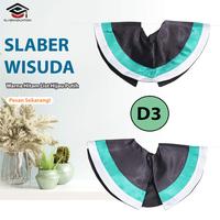 Gambar Slaber Wisuda D3/Kerah Toga Wisuda D3/Sleber D3/Perlengkapan Wisuda dari Rumahjahitid undefined 3 Tokopedia
