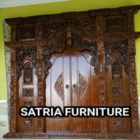 Gambar sett kusen pintu ukir kayu jati asli pengrajin jepara dari SATRIYA HERBAL ALAM undefined 1 Tokopedia
