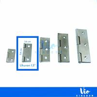 Gambar Engsel Kupu Kupu 1,5 Inch Tipis Stainless Steel / Pintu Lemari Kayu - Engsel dari Vio Kingdom undefined 1 Tokopedia