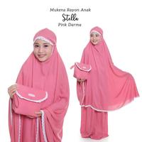 Gambar Belimukena - Mukena Rayon Anak Stella - Maroon dari Belimukena undefined 3 Tokopedia