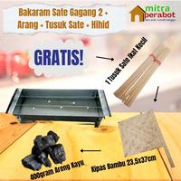Gambar Bakaran Sate Gagang Gratis Tusuk Sate Arang Areng Hihid Kipas Bambu - Gagang 2 dari Mitra Perabot01 undefined 2 Tokopedia