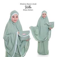 Gambar Belimukena - Mukena Rayon Anak Stella - Maroon dari Belimukena undefined 5 Tokopedia