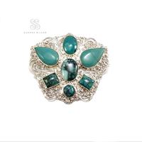 Gambar Bros Turquoise Silver Perak925 Handmade Bali dari Sudana Silver undefined 1 Tokopedia
