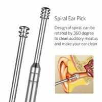 Gambar Set Alat Pembersih Kotoran Telinga Korek Kuping Stainless Steel Spiral dari Fonterin Group undefined 5 Tokopedia
