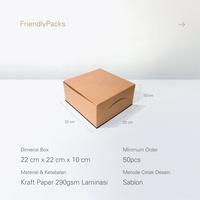 Gambar XL Catering Food Box / Kotak Makan Kertas Kraft / Dus Kemasan Nasi dari FriendlyPacks undefined 2 Tokopedia