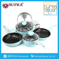 Gambar Supra Premium Non Stick Cookware Set 7 Pcs - Blue dari Bursa Dapur Mall undefined 2 Tokopedia