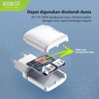 Gambar Robot Charger RT-K9 Dual USB Charger Handphone Charger Iphone Original dari SMS COMPUTER_NEW undefined 2 Tokopedia