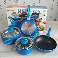 Gambar Supra Premium Non Stick Cookware Set 7 Pcs - Blue dari Bursa Dapur Mall undefined 3 Tokopedia