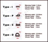 Gambar Seal Penutup Celah Pintu jendela Peredam suara rubber seal Door&Window - COKLAT ( type i, 2.5Mter X2baris dari sansukarta store undefined 4 Tokopedia