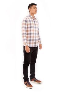 Gambar MOC Kemeja Lengan Panjang Pria Slim Fit POXTI 1 BESTBUY-BEIGE - XXL dari MOC Indonesia undefined 3 Tokopedia