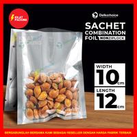 Gambar PLASTIK SACHET SASET KOMBINASI TRANSPARAN FOIL NON ZIPLOCK SATUAN - 8CM X 12CM dari kilat packing undefined 4 Tokopedia