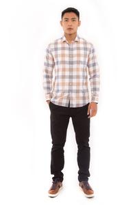 Gambar MOC Kemeja Lengan Panjang Pria Slim Fit POXTI 1 BESTBUY-BEIGE - XXL dari MOC Indonesia undefined 5 Tokopedia