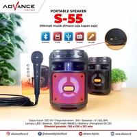 Gambar SPEAKER BLUETOOTH MUSIC BOX & KARAOKE ADVANCE S55 dari Mitha olshop88 undefined 1 Tokopedia