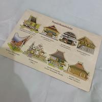Gambar Mainan Edukasi Anak Puzzle Kayu Rumah Adat Di Indonesia dari MAINAN ALFAQIH undefined 2 Tokopedia
