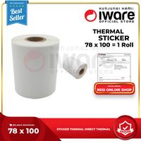 Gambar Sticker Kertas Label Barcode Printer Thermal 78x100mm isi 100pcs dari Iware.id undefined 1 Tokopedia