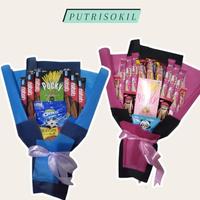 Gambar [ 1 hr jadi ] buket snack / bouquet snack / snack buket / bouquet kopi - 30k dari putrisokil undefined 3 Tokopedia