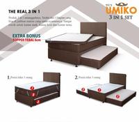 Gambar Quantum springbed 3 In 1 umiko 120 x 200 fullset Headboard Umiko Brown dari Quantum Batam undefined 2 Tokopedia