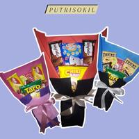 Gambar [ 1 hr jadi ] buket snack / bouquet snack / snack buket / bouquet kopi - 30k dari putrisokil undefined 4 Tokopedia
