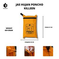 Gambar Jas Hujan Ponco LENGAN Killeen TASLAN BALON Waterproof - MANTEL Hujan - Kuning dari dzakiroutdoor undefined 5 Tokopedia