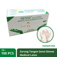 Gambar Sarung tangan Sensi Latex Disposable Gloves Pre-Powdered isi 100 pcs - Ukuran M dari Bali Stationery undefined 1 Tokopedia