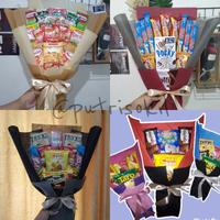 Gambar [ 1 hr jadi ] buket snack / bouquet snack / snack buket / bouquet kopi - 30k dari putrisokil undefined 1 Tokopedia