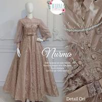 Gambar gamis broklat wanita terbaru nurma dres mat broklat mix velvet nyaman dari raffa_ shop undefined 3 Tokopedia