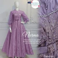 Gambar gamis broklat wanita terbaru nurma dres mat broklat mix velvet nyaman dari raffa_ shop undefined 1 Tokopedia