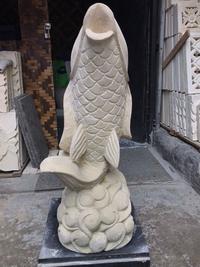 Gambar Batu Alam Patung Air Mancur Ikan 62x27 cm dari Rofah Stone 1010 undefined 2 Tokopedia