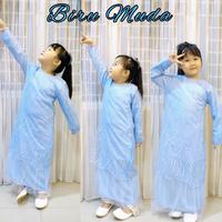 Gambar Gamis Brukat Brokat Anak Perempuan Polos GERALDA Warna BIRU MUDA SKY - 1Jilbab Bela dari HostyleHome undefined 1 Tokopedia