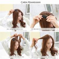 Gambar PENINGGI PONI PENGGANTI SASAK JEPITAN PENAMBAH VOLUME RAMBUT PONI - Hitam dari Yiling Online Shop undefined 4 Tokopedia