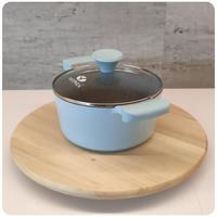 Gambar Vicenza Elite Panci Biru 20 cm dengan Tutup Kaca V-520 Glass Lid Pan dari Home Electro undefined 3 Tokopedia