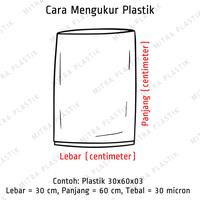 Gambar Plastik PP Lebar 30 Tebal 03 30x40 30x45 30x50 30x60 30x65 Bening Topi - 30x65 dari Mitra Plastik undefined 5 Tokopedia