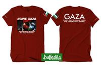 Gambar kaos palestina pria save Gaza bahan katun combed original daffadila - hijau pendek, S dari daffadila official store undefined 5 Tokopedia