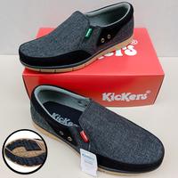 Gambar sepatu casual pria premium slip on pria canvas slop kickers - Venus, 39 dari EBESS PRO undefined 3 Tokopedia