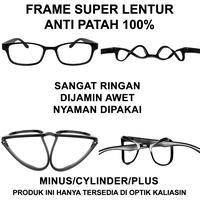 Gambar Kacamata plus minus super lentur anti patah anti radiasi-NON CYLINDER - AT03, BLUECHROMIC dari OPTIK KALIASIN undefined 1 Tokopedia