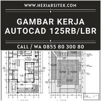 Gambar Gambar Kerja Autocad per Lembar dari Hexi Arsitek undefined 3 Tokopedia