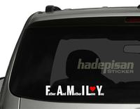 Gambar Stiker Cutting Sticker kaca Mobil FAMILY Father And Mother I Love You - 10x60cm dari Hadepisan Promosindo undefined 2 Tokopedia