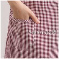 Gambar Piyama Daster Home Dress Katun Jepang Premium Kotak Kotak - Hitam dari beaustyle undefined 5 Tokopedia