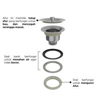 Gambar WellUp Saringan Afur Bak Cuci Piring Stainless WL-8110 AS dari Wellup undefined 4 Tokopedia