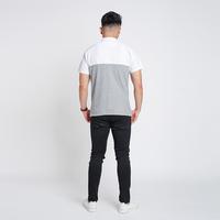Gambar Kaos Polo Shirt Pria | Baju Cowok Polo Pendek Kerah Mix Putih Abu dari ForStylezone undefined 5 Tokopedia
