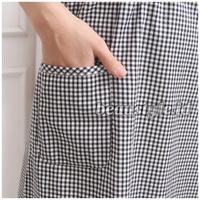 Gambar Piyama Daster Home Dress Katun Jepang Premium Kotak Kotak - Hitam dari beaustyle undefined 3 Tokopedia