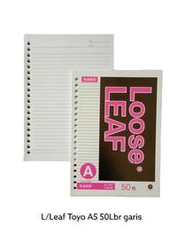 Gambar ISI KERTAS BINDER NOTE LOOSE LEAF REFILL A5 20 LUBANG GARIS ISI 50 dari PROMAXSTORE undefined 1 Tokopedia
