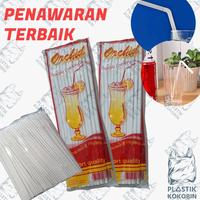 Gambar SEDOTAN PUTIH PLASTIK BENGKOK (PER PACK ISI 25 PCS) dari Plastik Kokobin undefined 1 Tokopedia