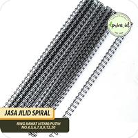 Gambar Jasa Finishing Jilid Kawat Spiral Putih / Hitam Jilid Buku Spiral - no.20, Hitam dari dprintstore2 undefined 2 Tokopedia