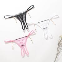 Gambar Celana Dalam Wanita Seksi Lace Open Mutiara Thongs Lingerie C1870 - Putih, All Size dari Violetfire undefined 3 Tokopedia