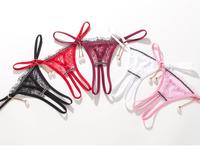 Gambar Celana Dalam Wanita Seksi Lace Open Mutiara Thongs Lingerie C1870 - Putih, All Size dari Violetfire undefined 1 Tokopedia