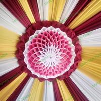 Gambar jantung plafon tenda / hiasan tengah plafon tenda / hiasan plafon - Kuning, Diameter 120cm dari Saputra Tenda undefined 3 Tokopedia