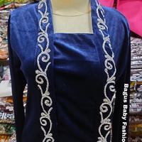 Gambar Kebaya Bludru Kutu Baru Ukiran Bunga Ala Jepara Cantik - MerahPayetGold, Baju Set Rok dari bagusbabyfashion undefined 1 Tokopedia