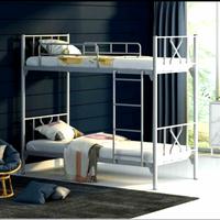 Gambar Ranjang Susun 2 Tingkat Dua Murah Upper BunkBed Bagus Berkualitas Asli - Hitam dari EdraOlshop undefined 2 Tokopedia