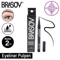 Gambar BRASOV Pulpen Eyeliner | Perfect Black Waterproof Liquid Eye | 2 ML dari PurakaMart undefined 1 Tokopedia